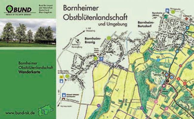 Wanderkarte "Bornheimer Obstblütenlandschaft"