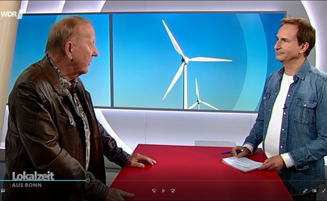Norbert Brauner gibt WDR Interview zu Stellungnahme des LSV zur Windenergieplanung in Bornheim