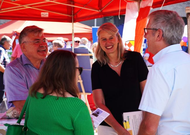 Gespräche am LSV-Stand Gespräche am LSV-Stand