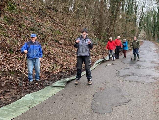 Startklar zum Zaunaufbau